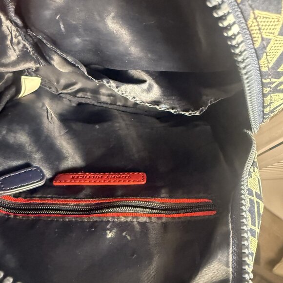 Tommy Hilfiger Navy Blue Backpack – Medium Size, Geometric Print, Everyday Desig - Picture 6 of 6